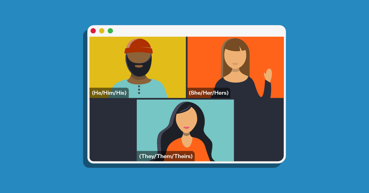 Zoom pronouns blog illustration